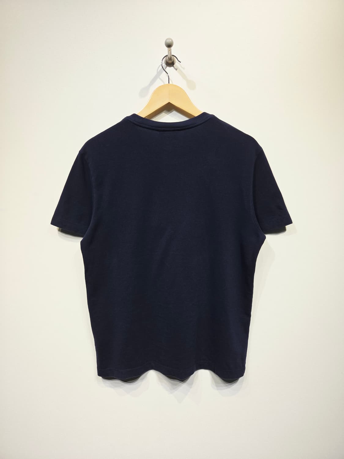 라코스테 레귤러 핏 입체 빅로고 반팔 티셔츠 네이비 상품이미지5