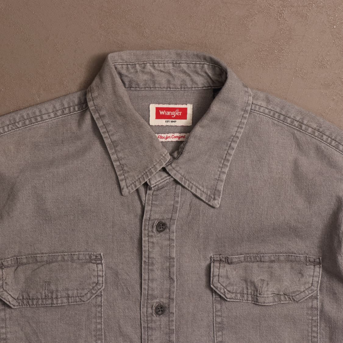 랭글러 코튼 워크셔츠 회색 A1541 상품이미지2