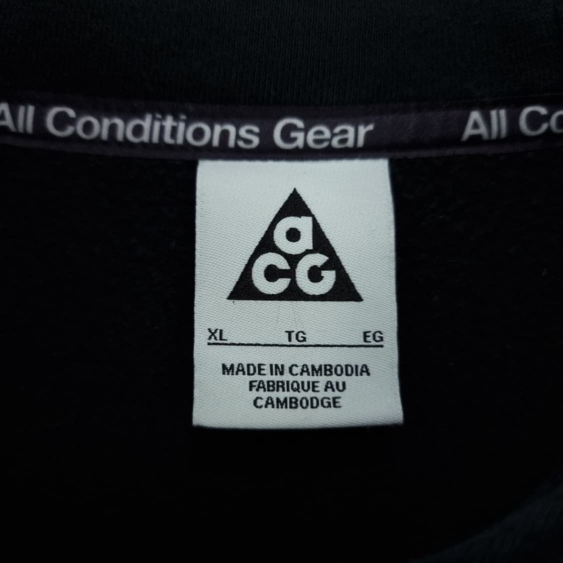 [나이키 ACG] 빅로고 프린팅 오버핏 후드티 블랙 M20100 상품이미지8