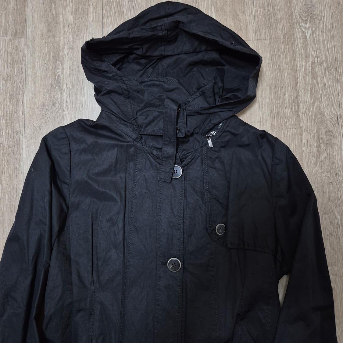 BCBG 비씨비지 여성 나일론 코튼 후드 트렌치코트 상품이미지2