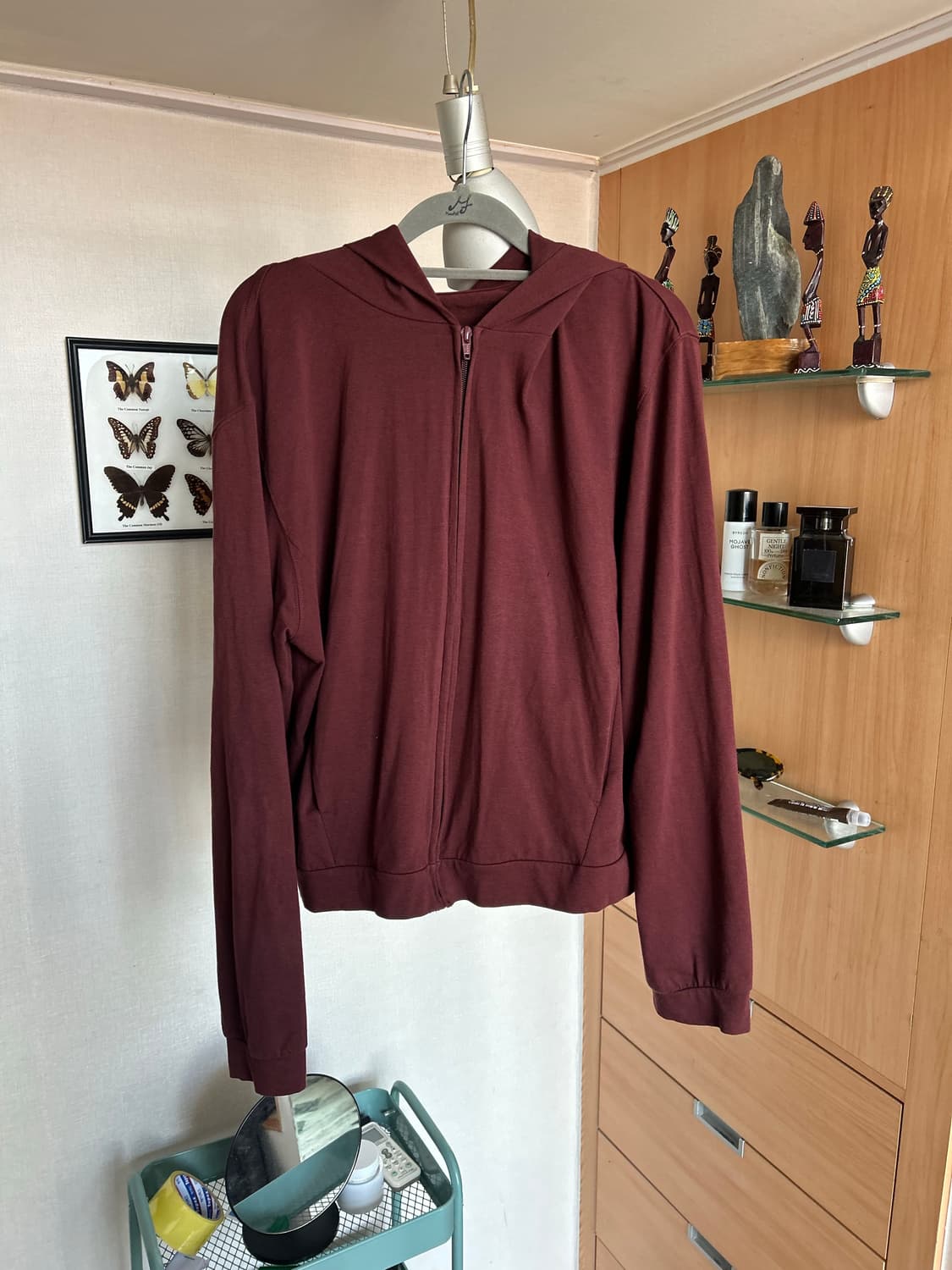 머듈 라운지 후드집업 버건디  4사이즈 상품이미지2