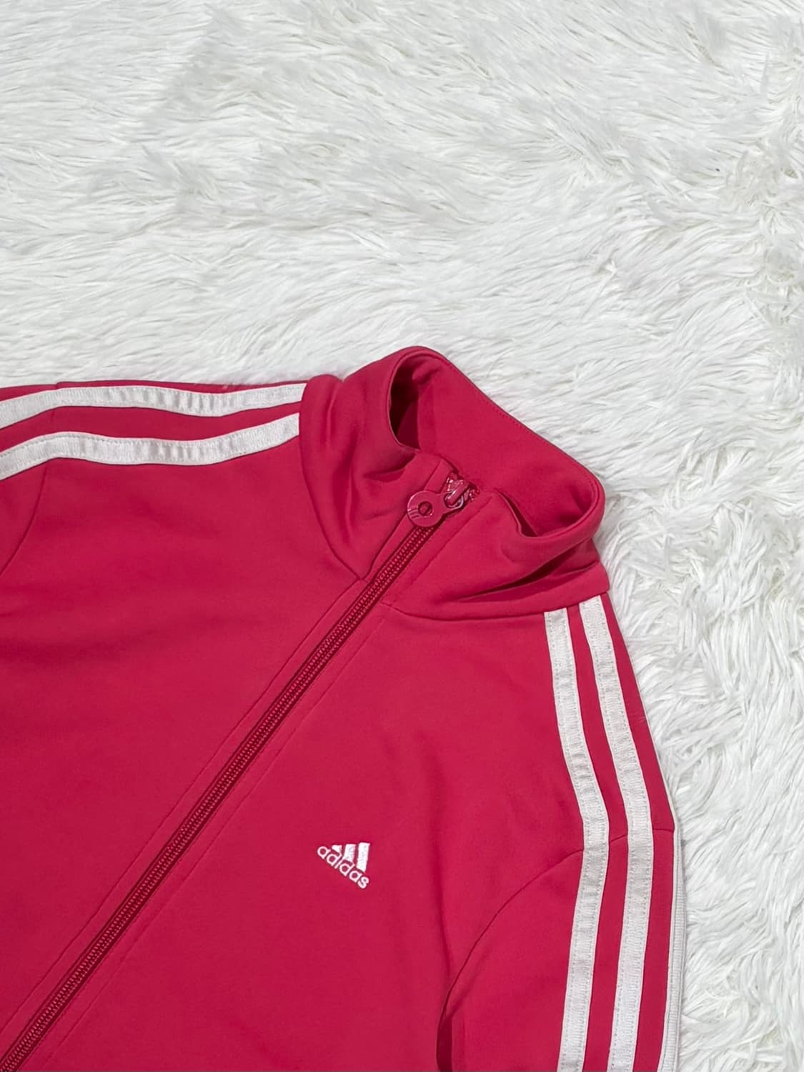 아디다스 스몰로고 핑크 딱붙핏 트랙탑 상품이미지5