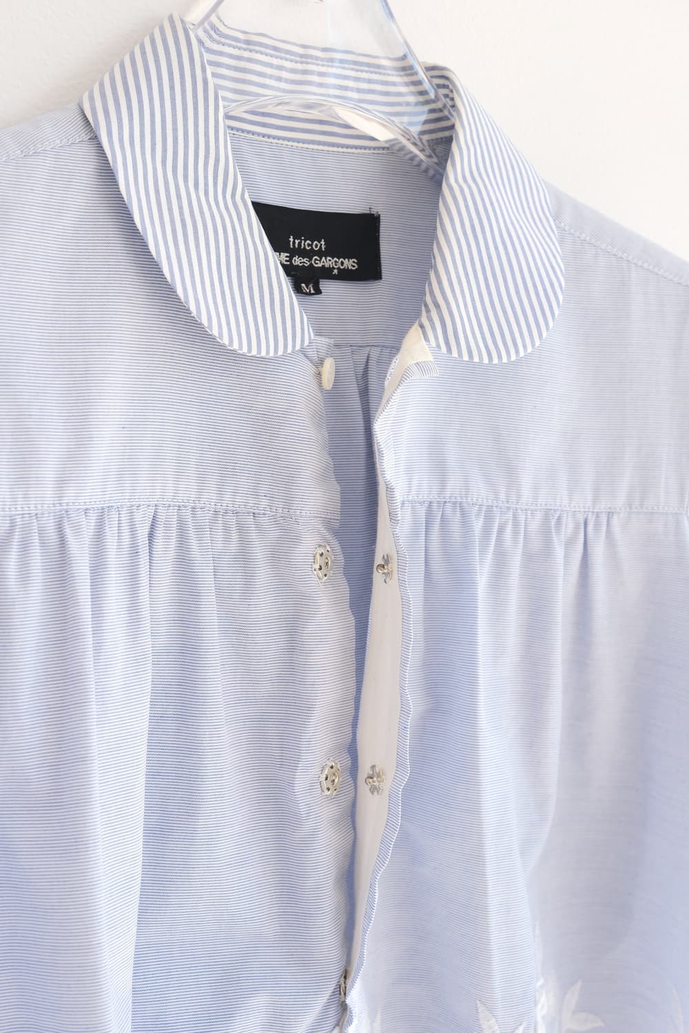 Flower embroidered stripe top 상품이미지7
