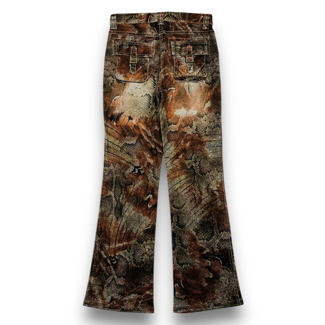 GK 90s 파이톤 카라멜 아카이브 카고 세미 부츠컷 팬츠 상품이미지4