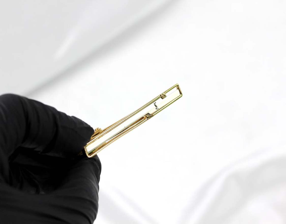 입생로랑 B+등급 5.2cm 남자 명품 넥타이핀 빈티지 상품이미지5