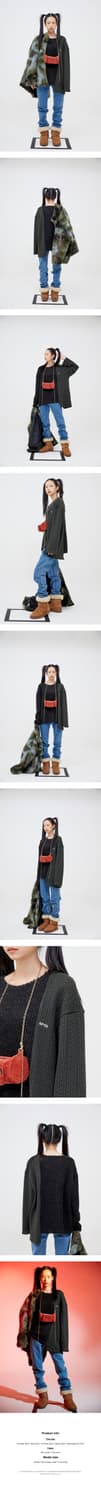 MORE THAN DOPE Raw half knit(dark green) 상품이미지2