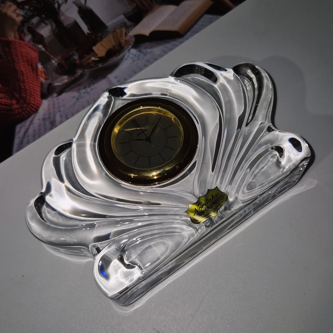 80s 노리다케 크리스탈 조개 탁상시계 상품이미지10