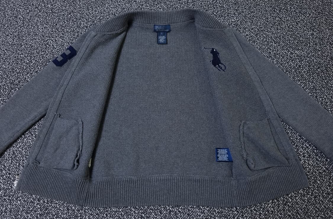 [무료배송][130]폴로 키즈 니트 집업 상품이미지5