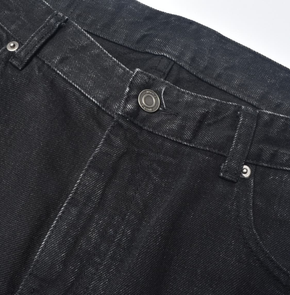 준지 스트레이트핏 흑청 데님팬츠 청바지 상품이미지4