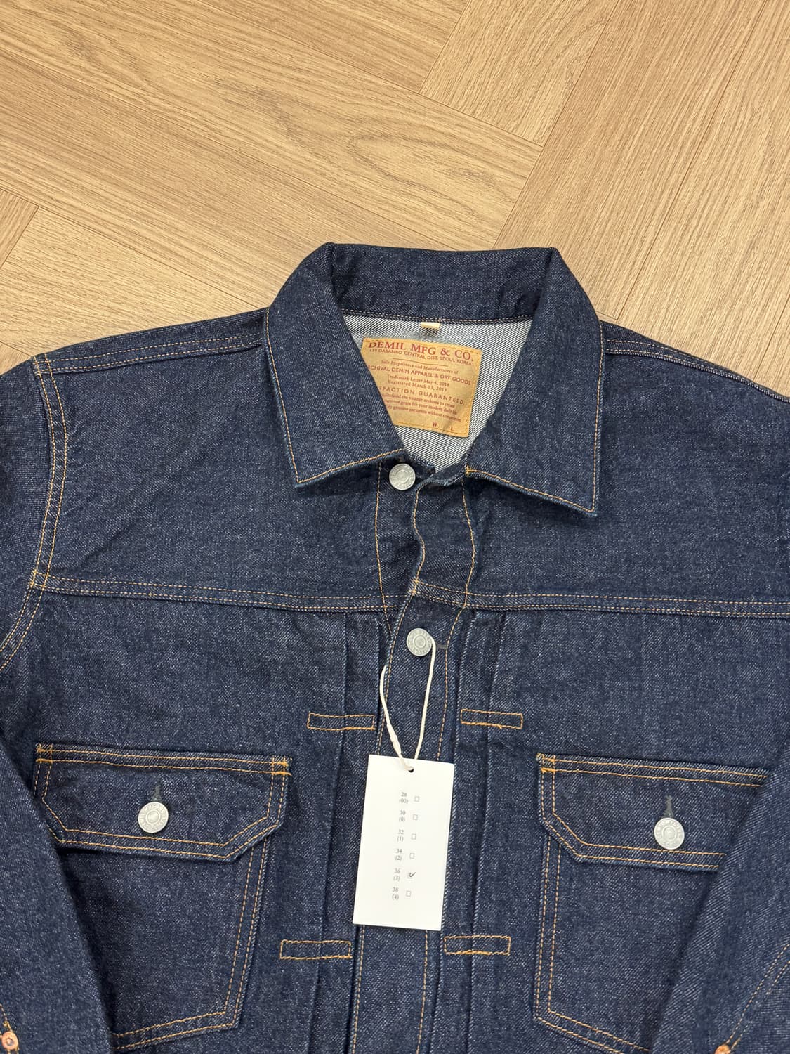 데밀 LOT.062 파이오니어 데님자켓 - 인디고워시 셀비지 상품이미지2