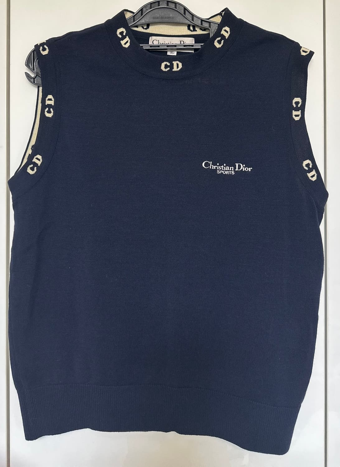 크리스찬 디올 스포츠 니트 베스트 네이비 상품이미지3