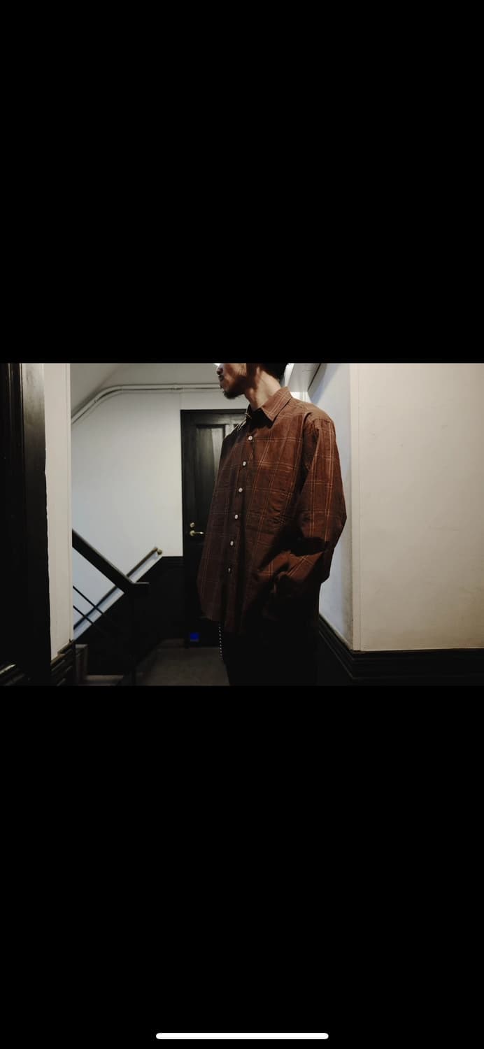 오라리 슈퍼 라이트 체크셔츠 상품이미지1