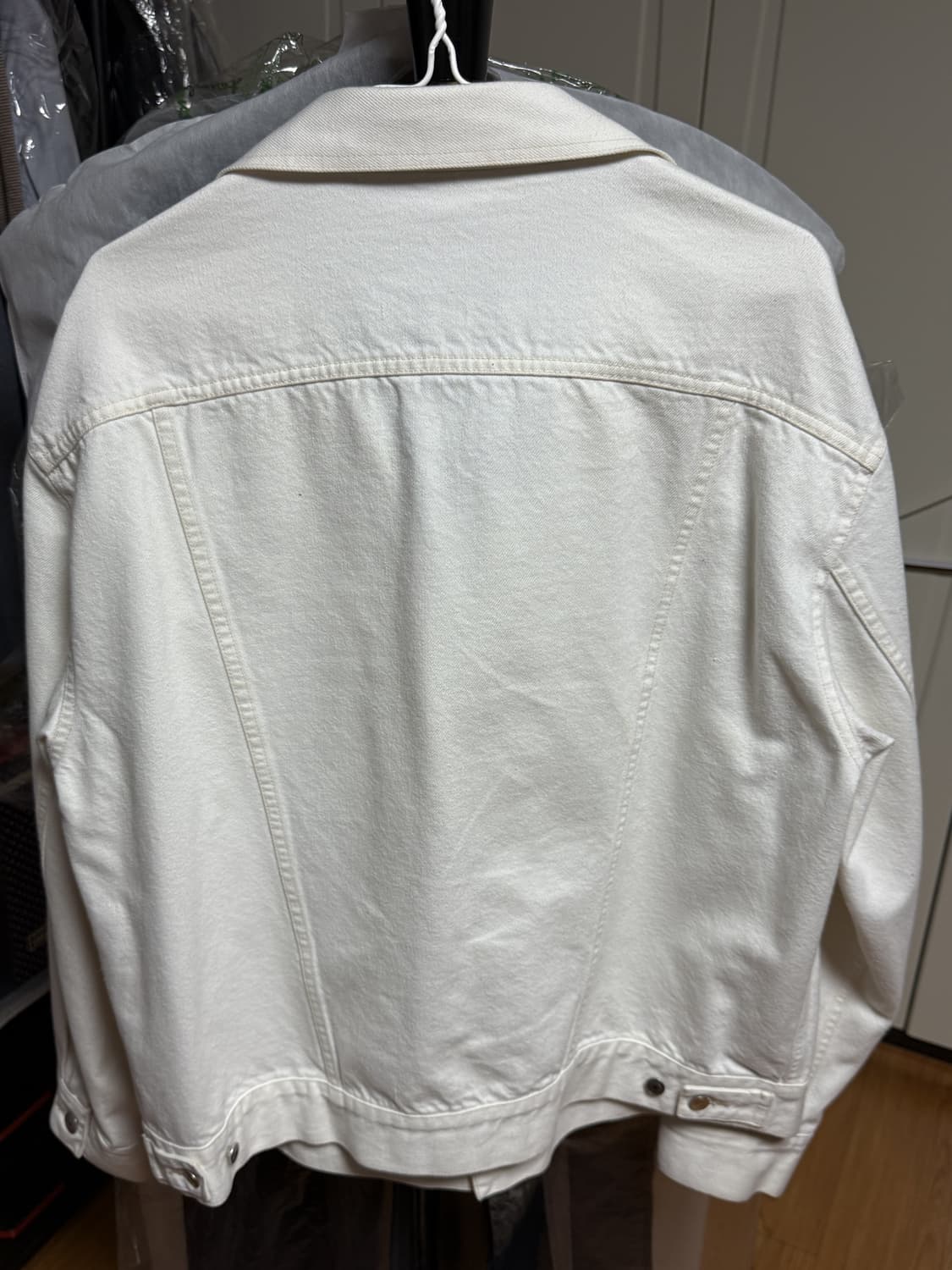 올리브드랩서비스 - 트러커 자켓 (오프화이트/L) 상품이미지3