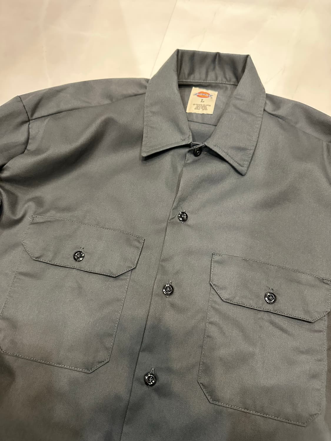 [L]디키즈 워크셔츠 다크그레이 상품이미지3