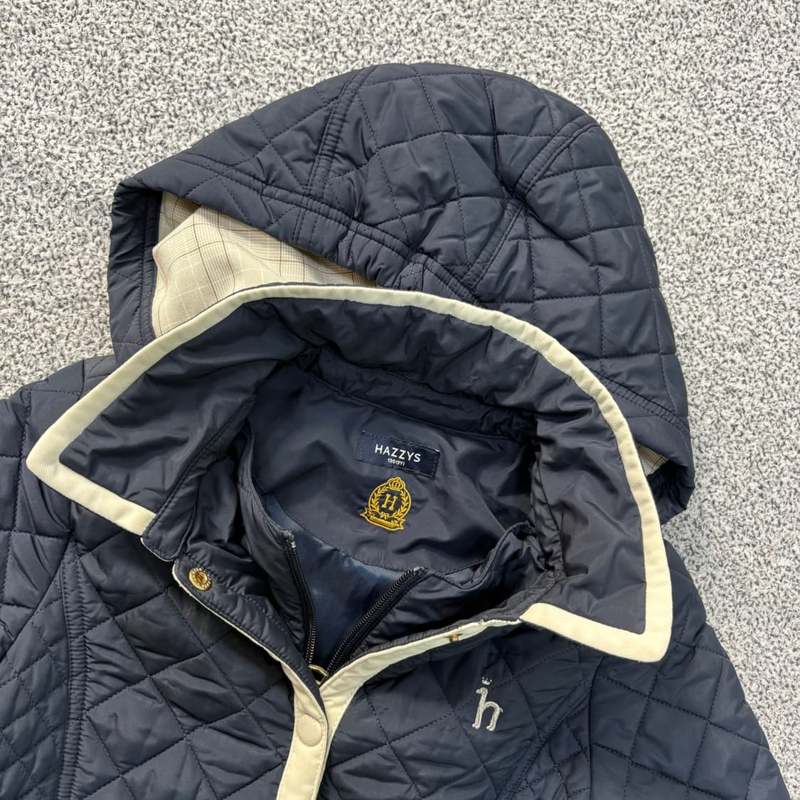 130-9Y 헤지스 퀄팅 롱 자켓 0324J 상품이미지2