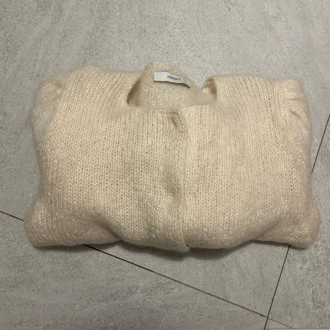 아모멘토 뉴그랜마가디건 아이보리 상품이미지5