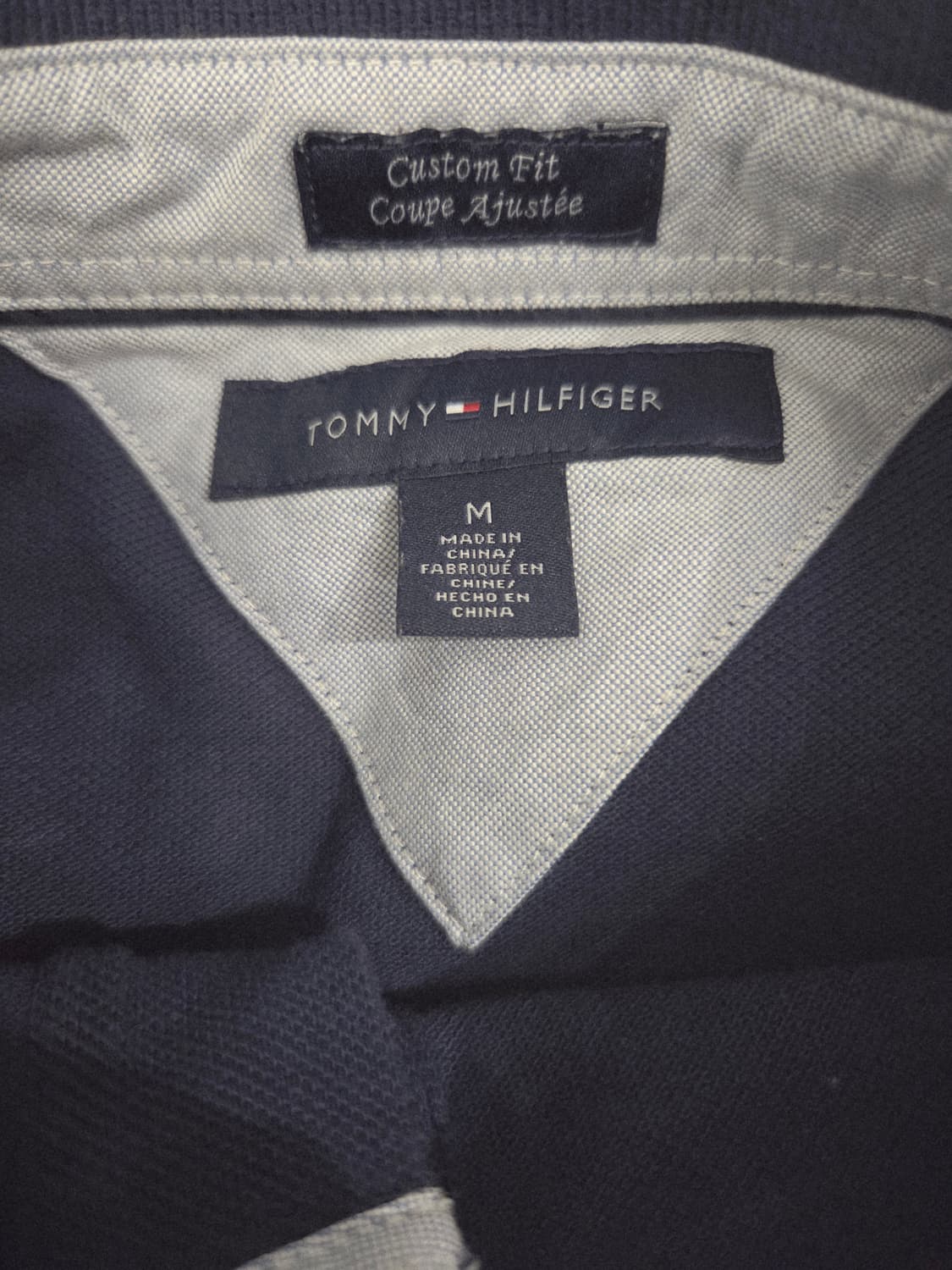 타미힐피거. 남자 커스텀핏 반팔 카라티_M 상품이미지5