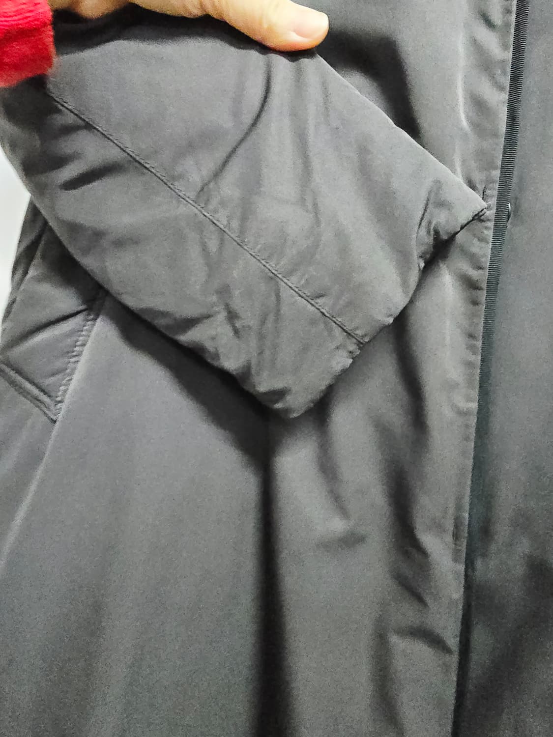 sj wani 블랙 후드 구스다운롱패딩 상품이미지4