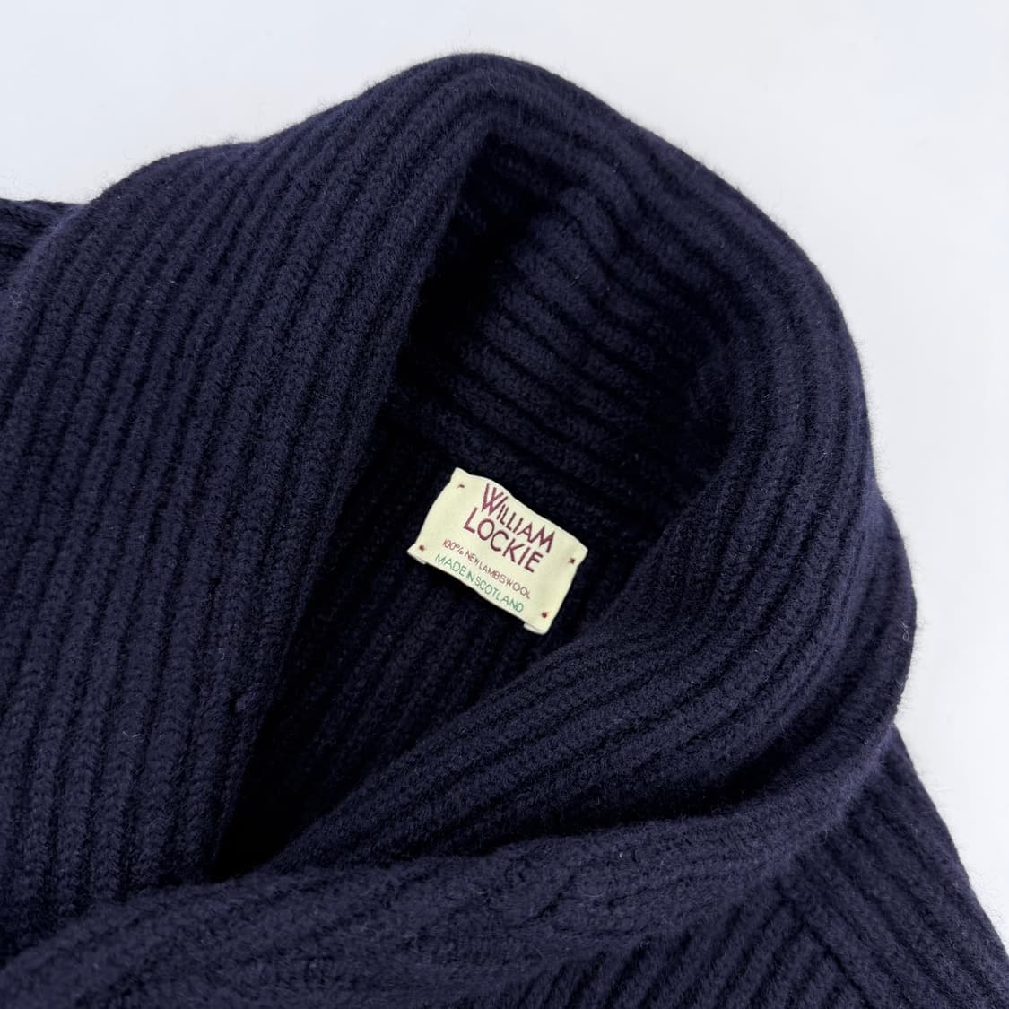 윌리엄로키 숄카라 가디건 네이비 상품이미지4