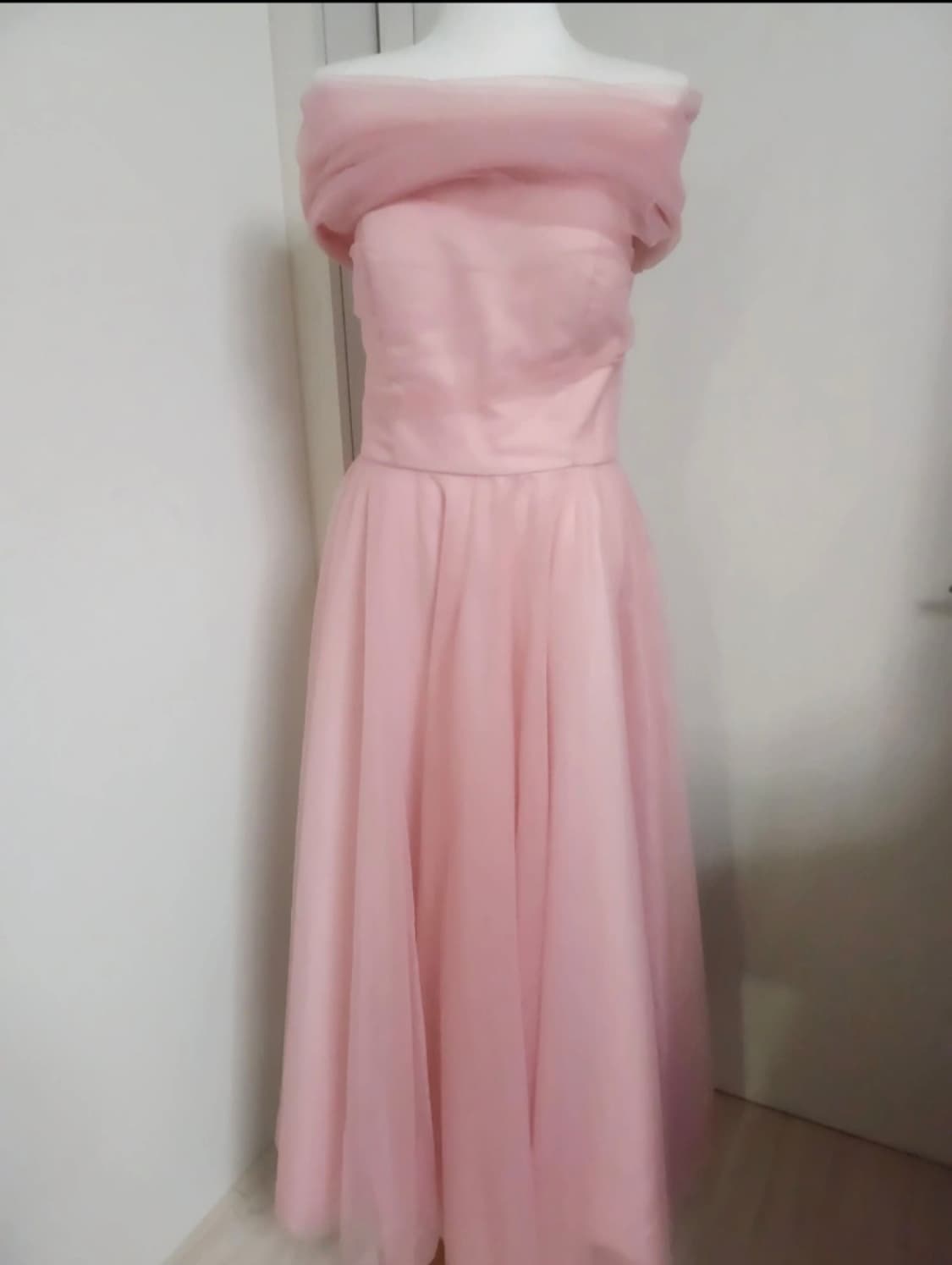 유색드레스 2부드레스 웨딩촬영드레스 핑크드레스 상품이미지3