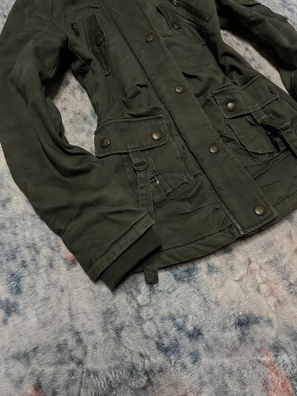 Joky gal 00s y2k military jacket 상품이미지5