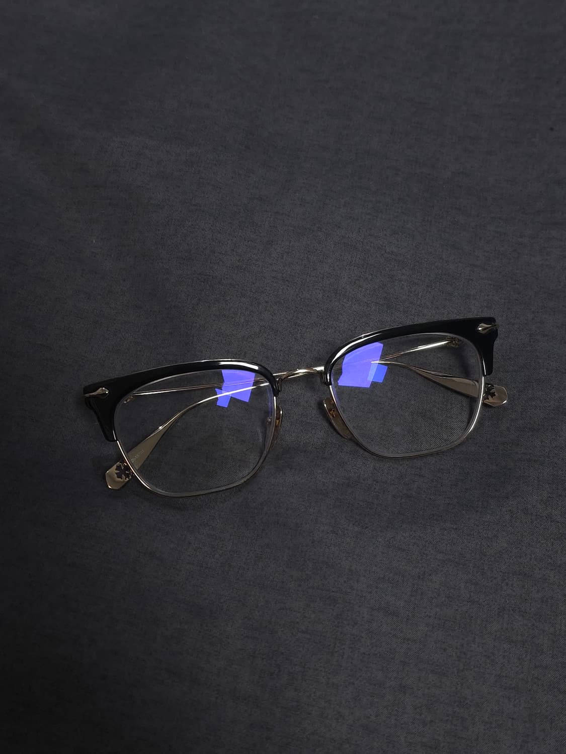 [54] 크롬하츠 슬런트레딕션 안경 골드 블랙 상품이미지3