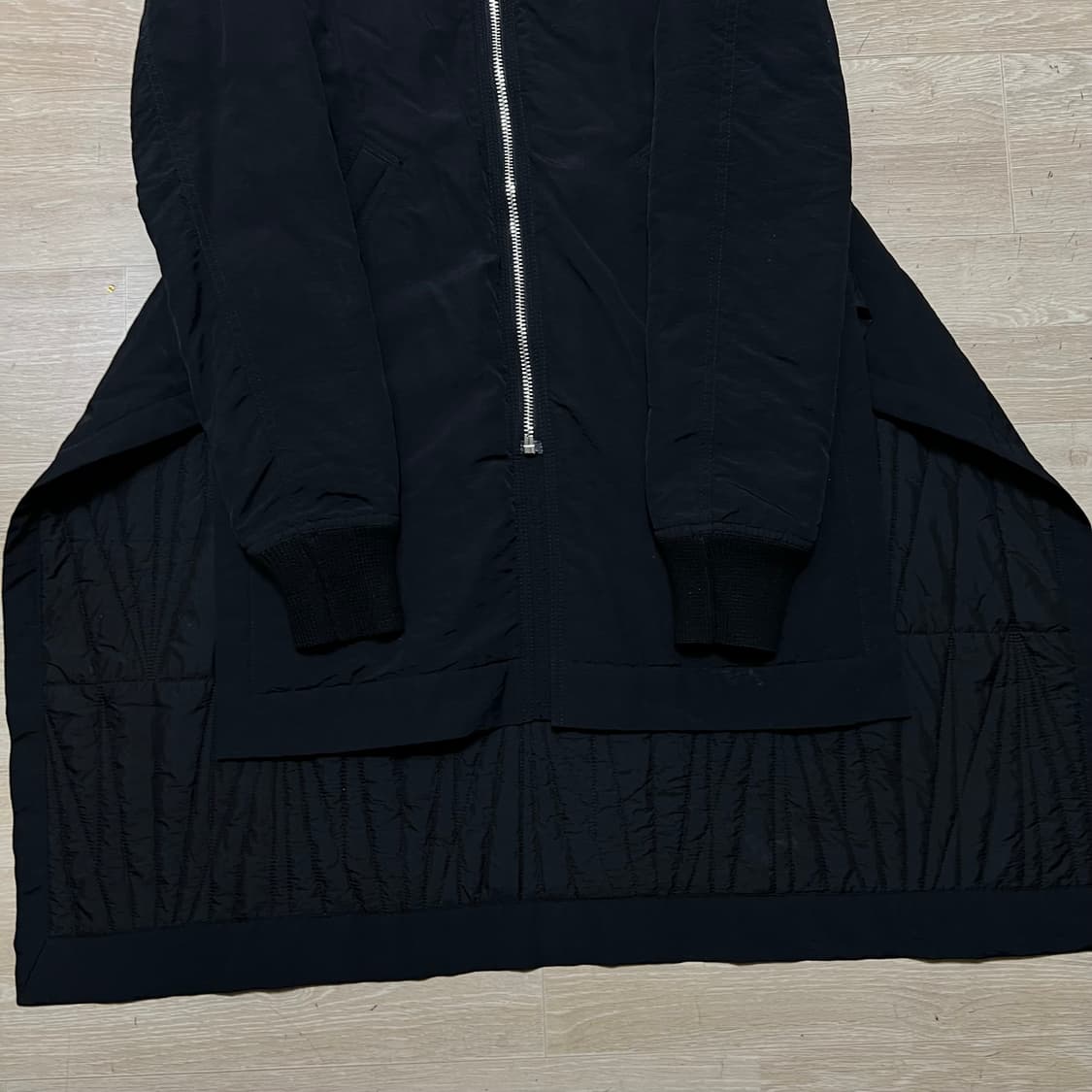 릭오웬스 다크쉐도우 여성 스핑크스 15FW 롱 봄버자켓 [블랙] S/90 상품이미지3