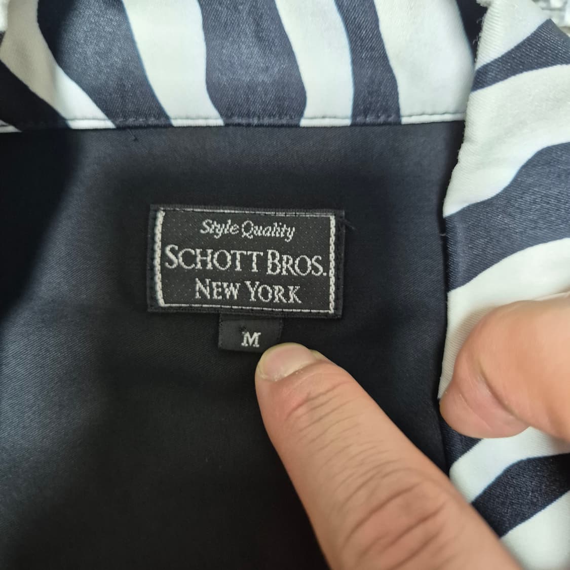 Schott 얼룩말 패턴 셔츠 (M)
 상품이미지4