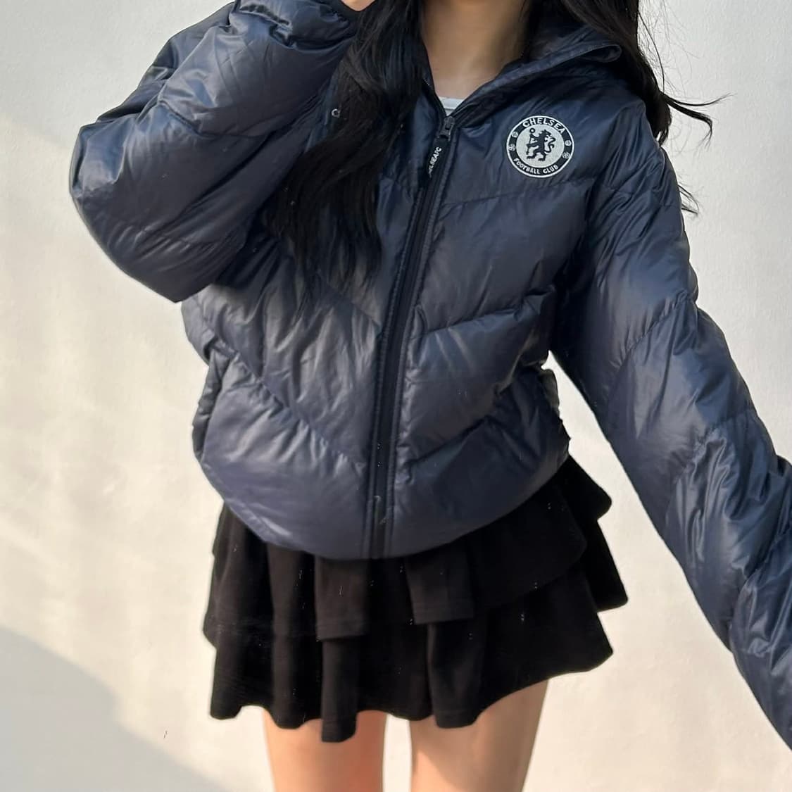 아디다스 첼시 09/10유니폼 네이비 덕다운 자켓 숏 푸퍼 패딩(95) 상품이미지1