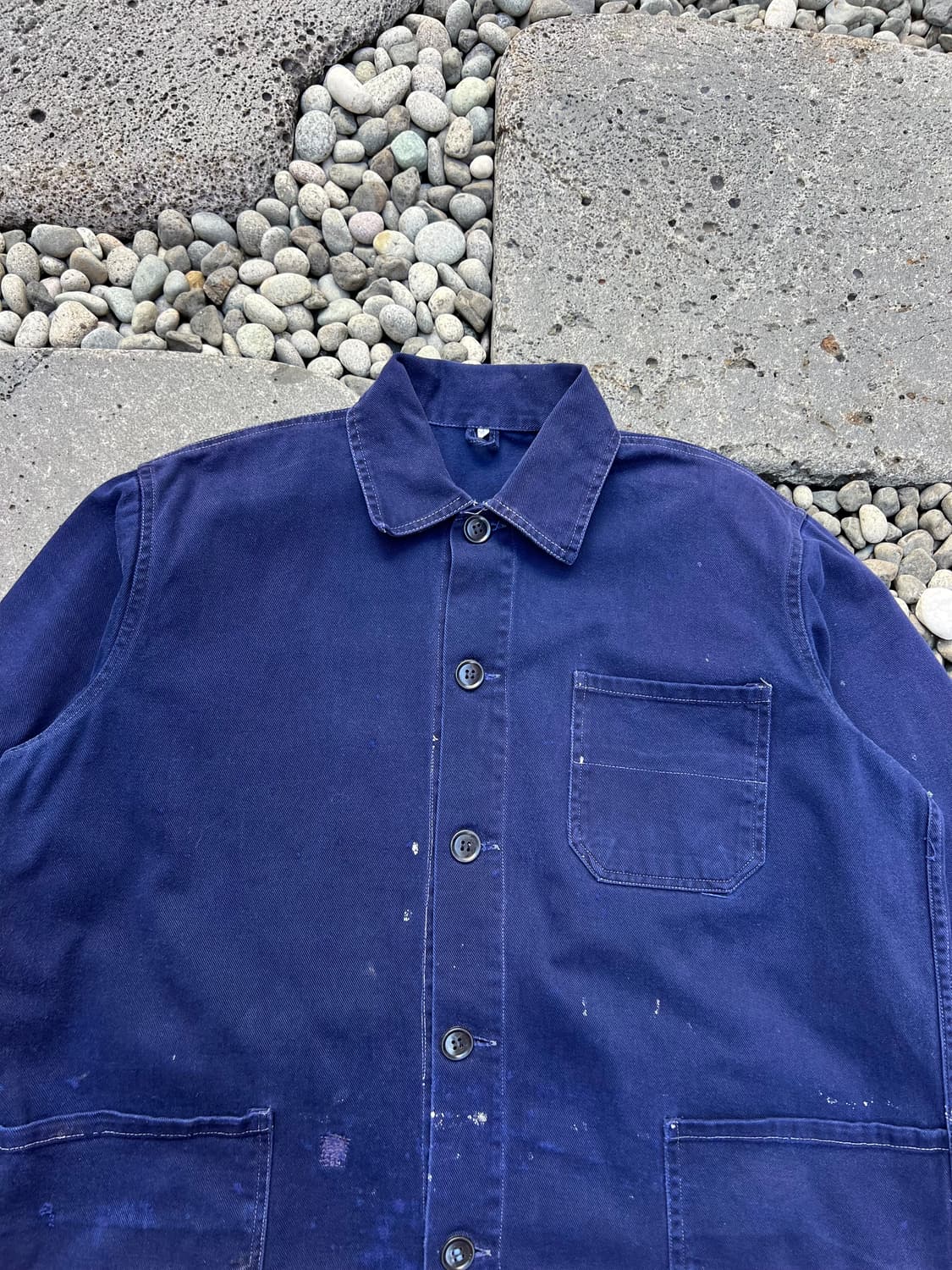 OLD VINTAGE DARK PURPLE NAVY 프렌치워크자켓 상품이미지6