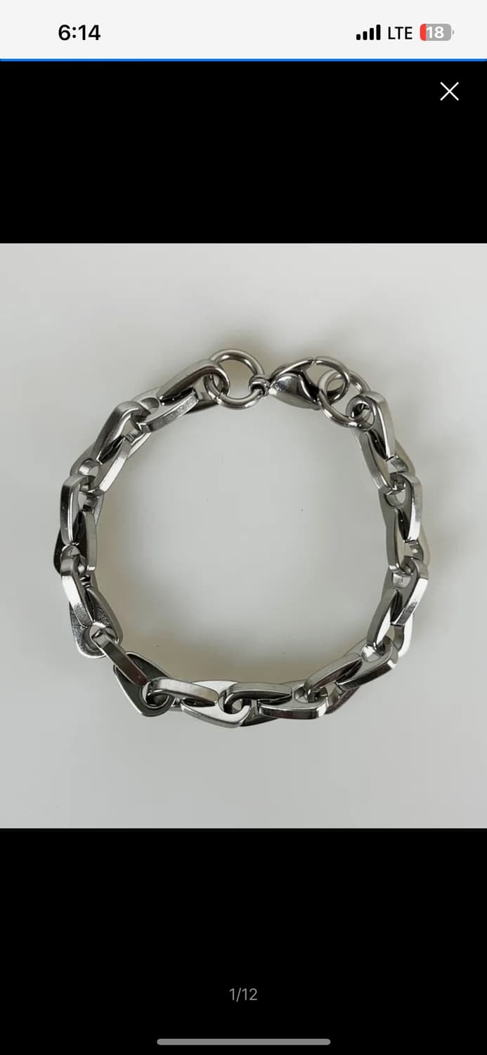 섹스토 Bottle Cap Chain Bracelet Silver 상품이미지2