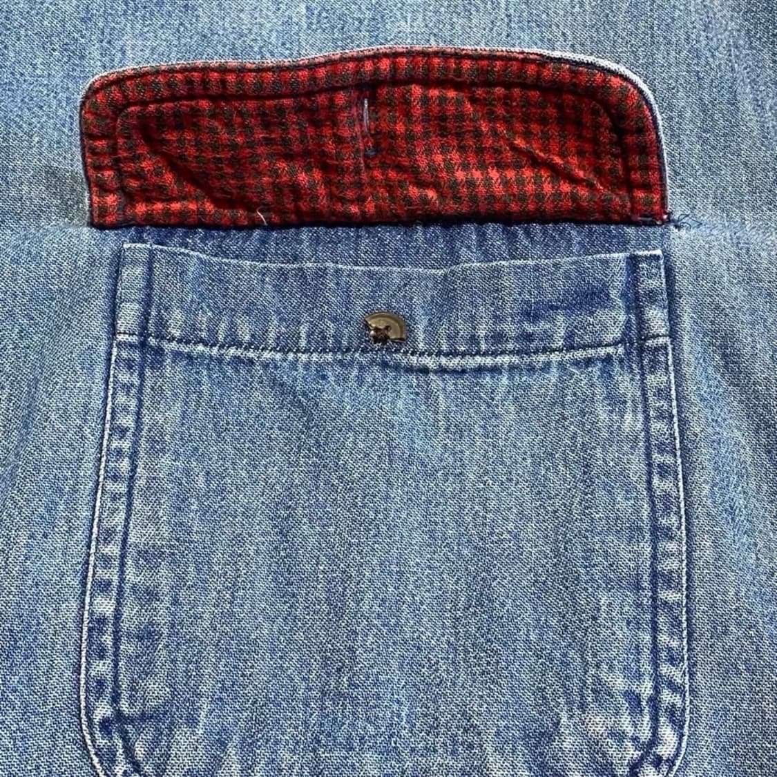 Vintage L.L.Bean(엘엘빈) 헤비 데님 셔츠 자켓 상품이미지3