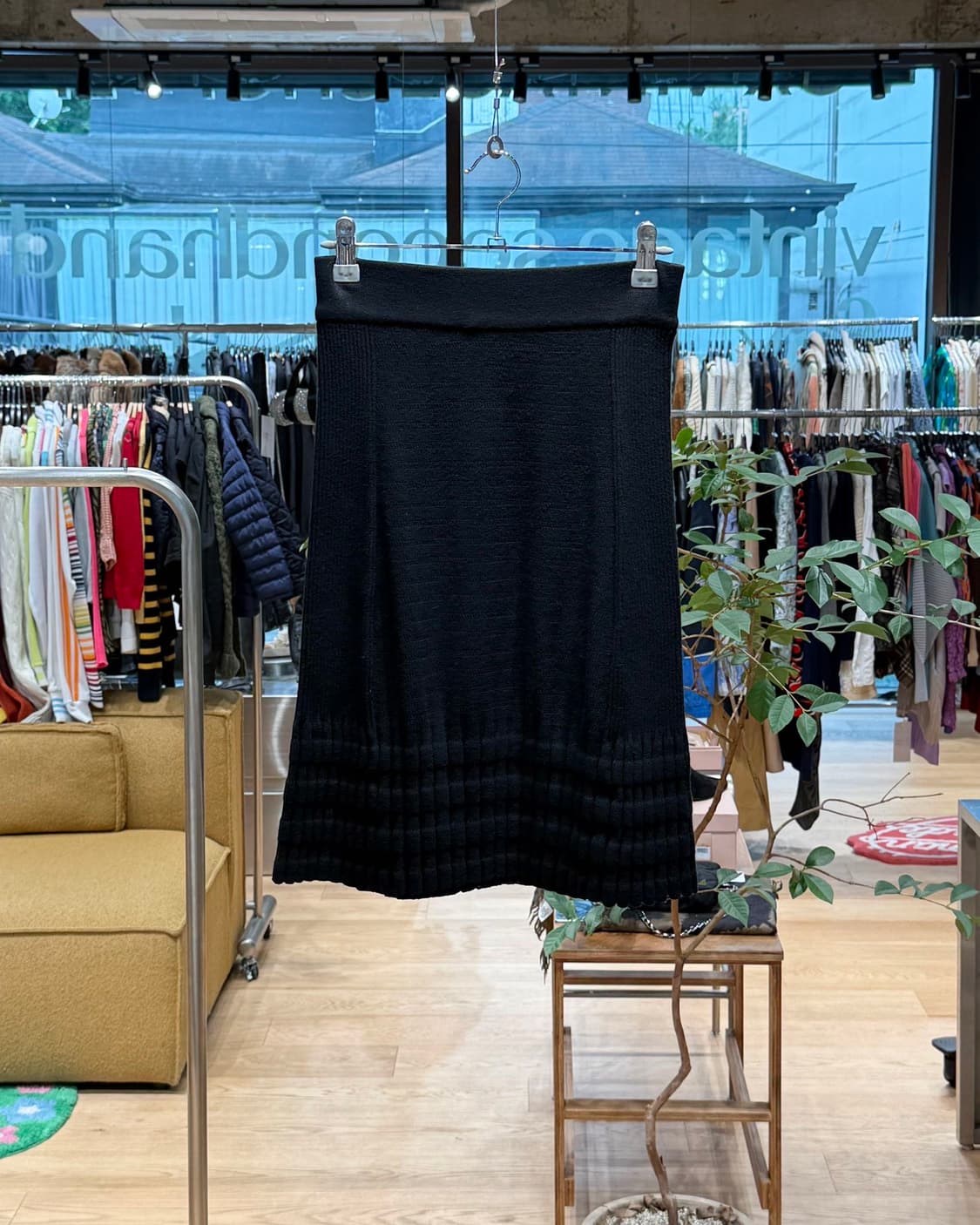 겐조 블랙 링컬 미디스커트 상품이미지1