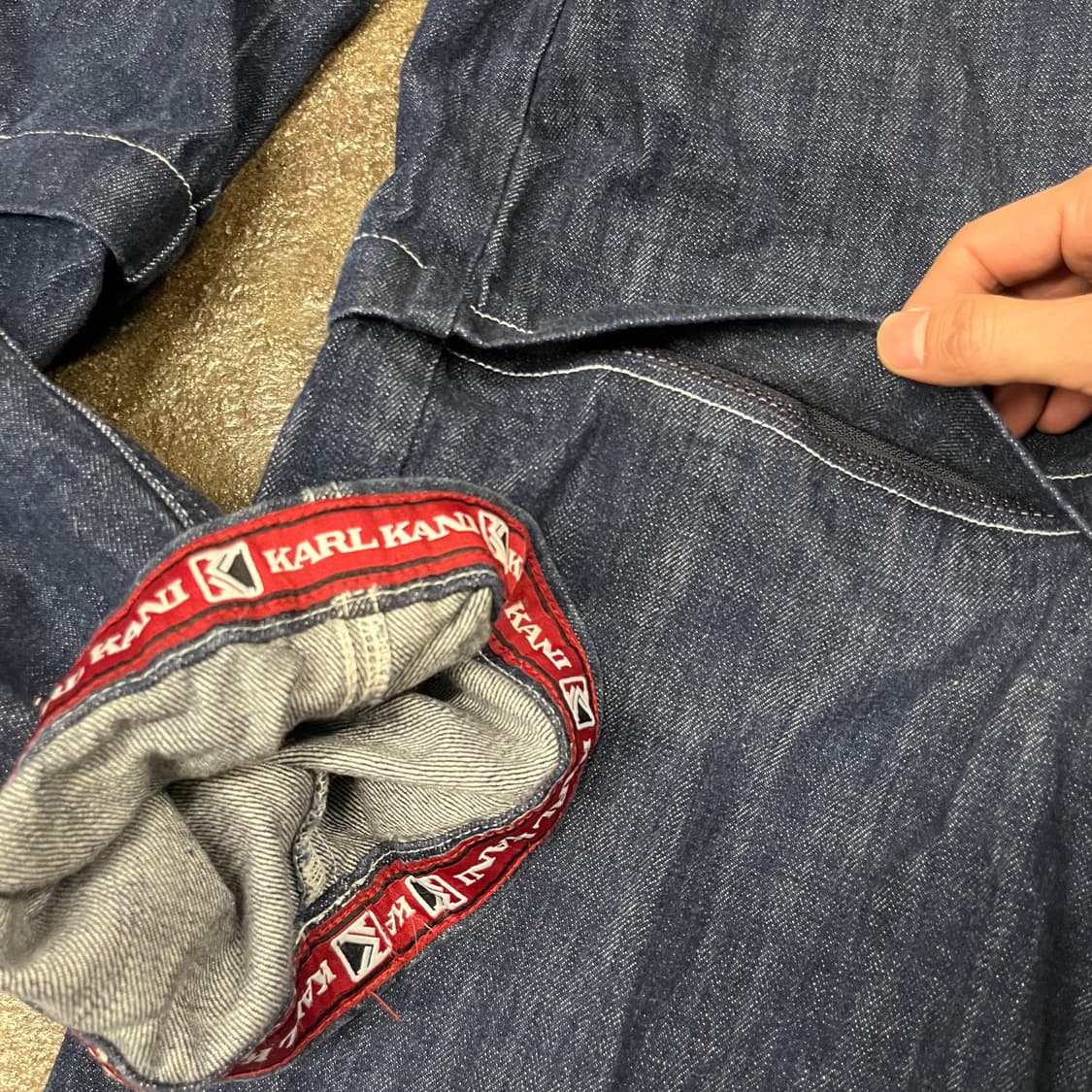 00s 칼카니 컨버터블 데님 오버롤 (XL) 상품이미지5