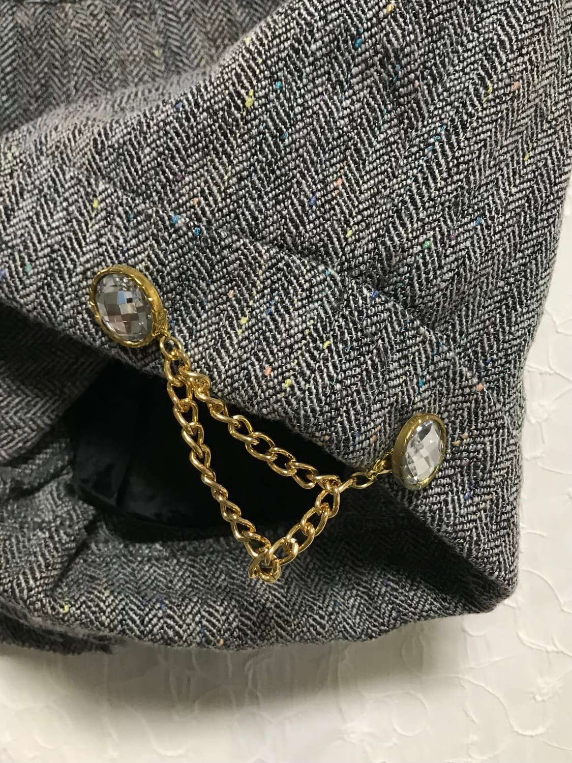 빈티지 갸루 큐빅 체인 숏팬츠 반바지 상품이미지3