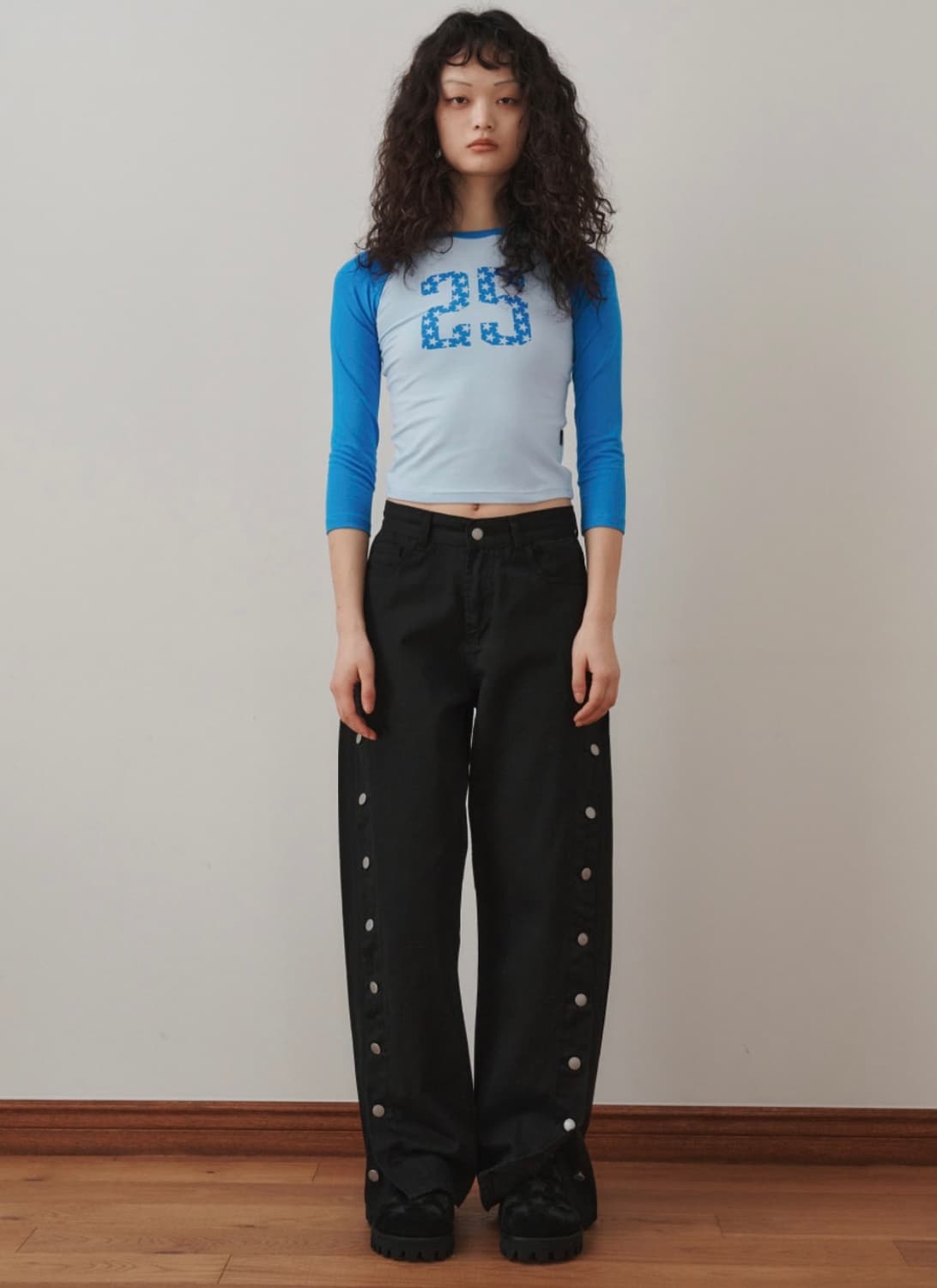 플리즈프로젝트 SIDE CURVED BUTTON PANTS 상품이미지1