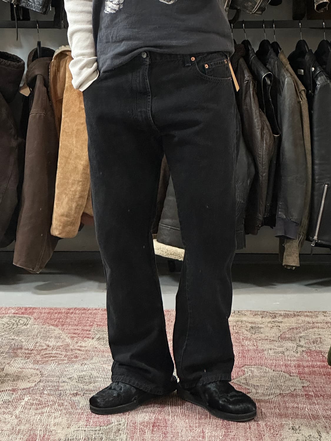 00’s 리바이스 517 블랙 부츠컷 플레어진 상품이미지10