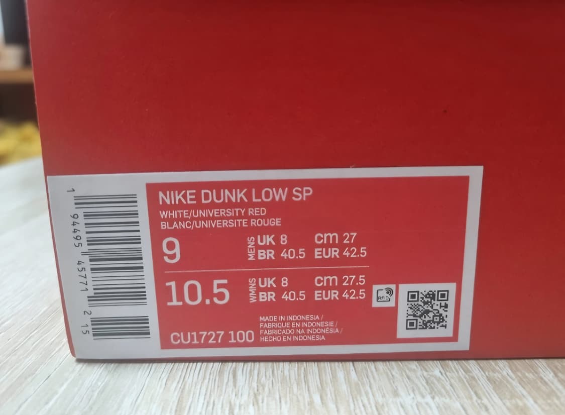 [270]나이키 덩크 로우 유니버시티 레드  상품이미지2