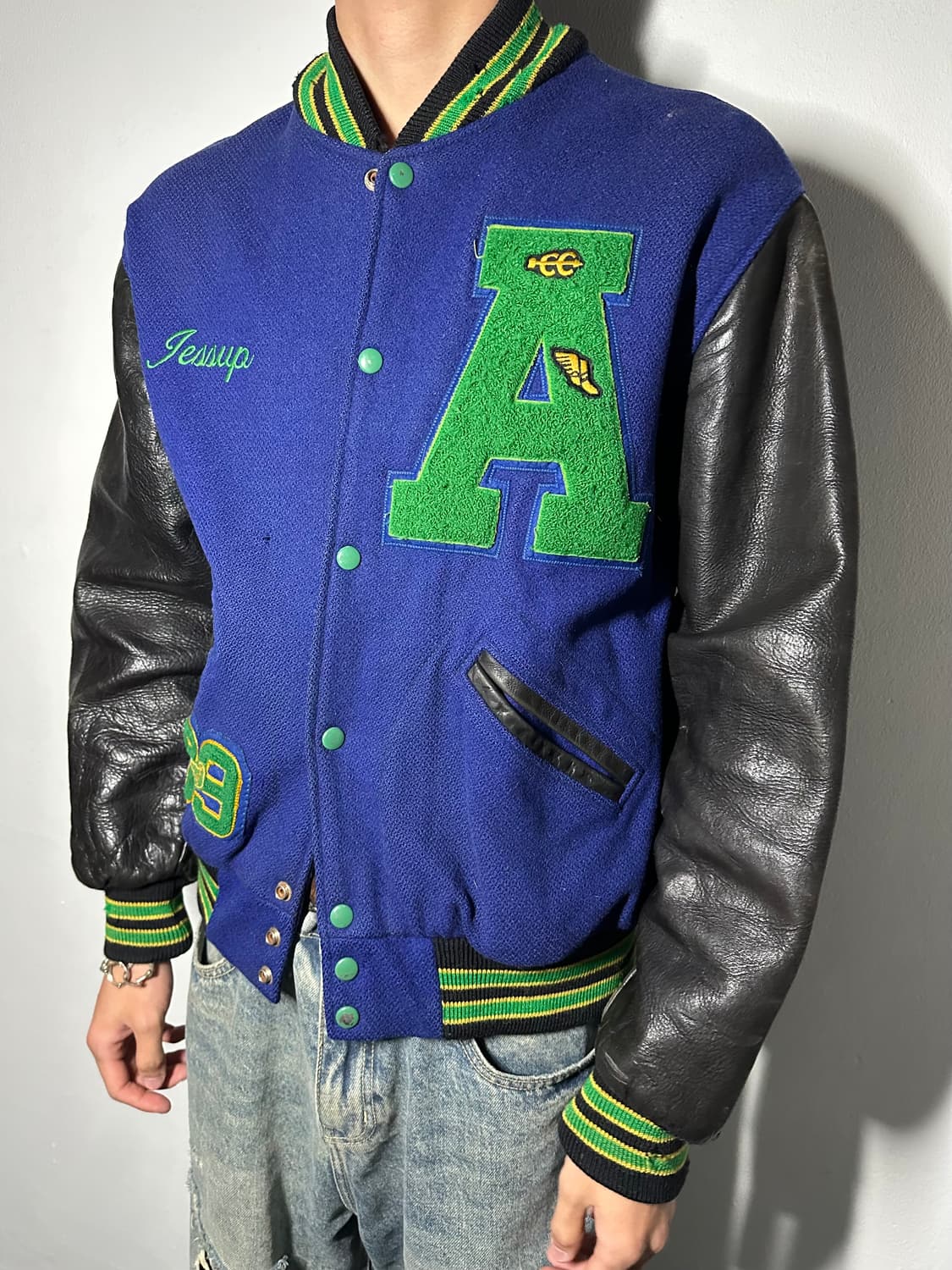 Deben Letterman Varsity Jacket 상품이미지1