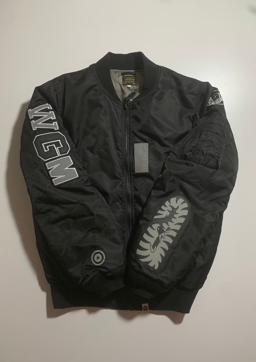 베이프 BAPE 블랙 샤크 항공점퍼  상품이미지1