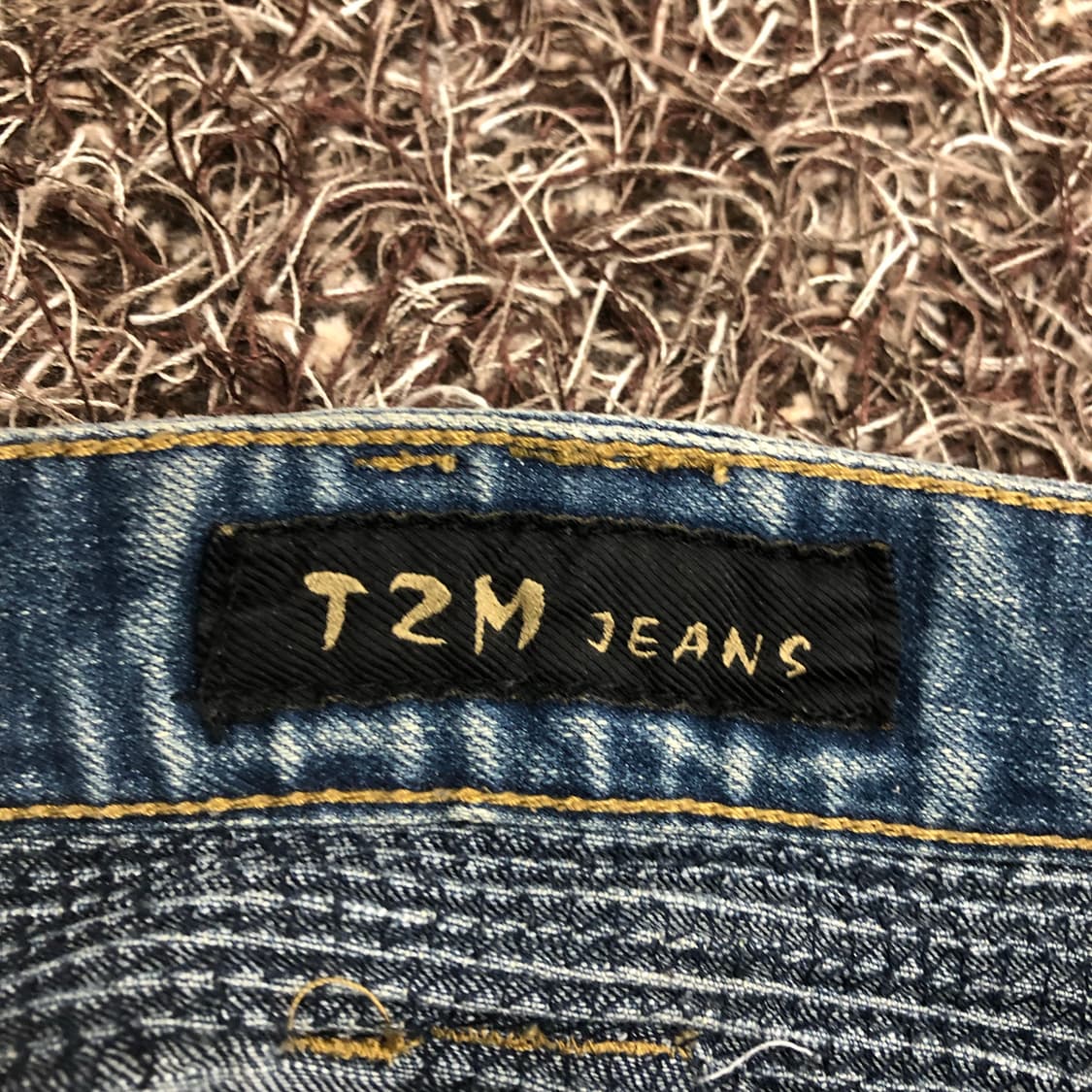 빈티지 워싱 바이커 데님 팬츠 상품이미지5