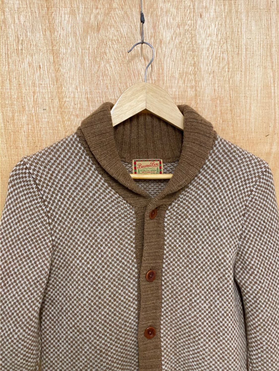 BEAMS BOY shawl collar cardigan 숄카라 가디건 상품이미지5