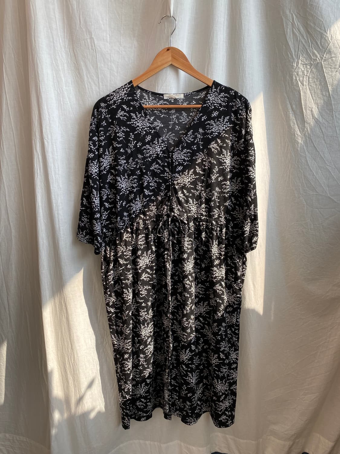 블랙 플라워 로브(F) 상품이미지3