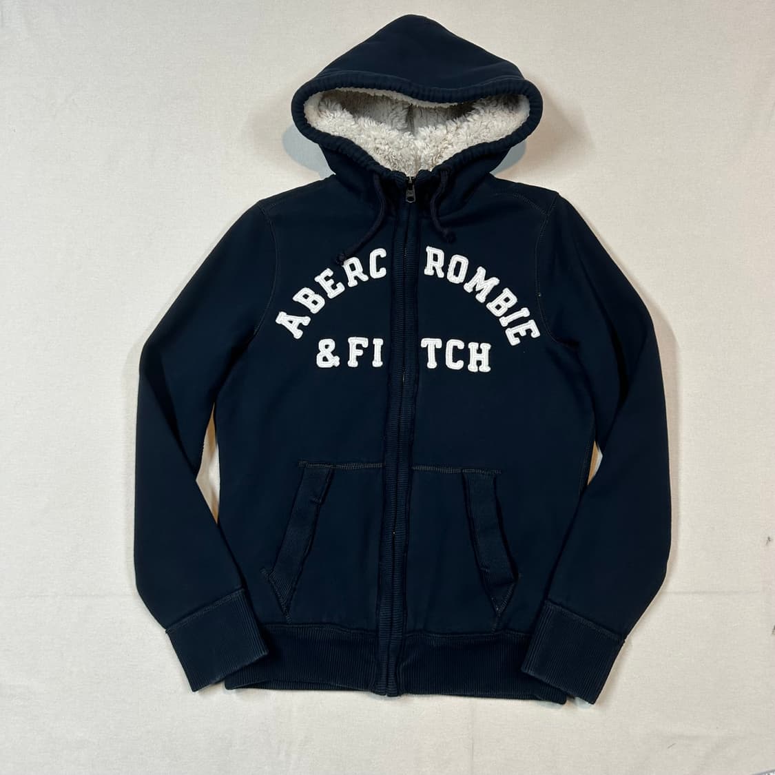 M) 아베크롬비 네이비 보아 울프죠 후드집업 상품이미지1