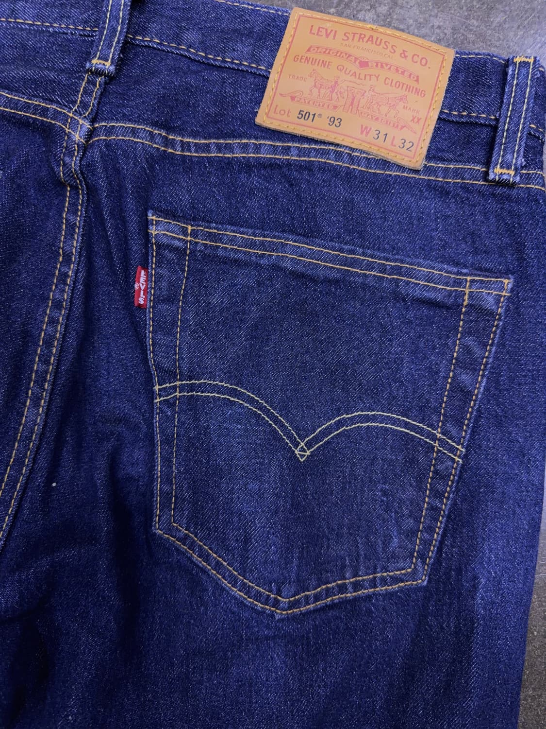 리바이스 501 93 빅E 프리미엄 레귤러핏 데님팬츠 31 상품이미지9