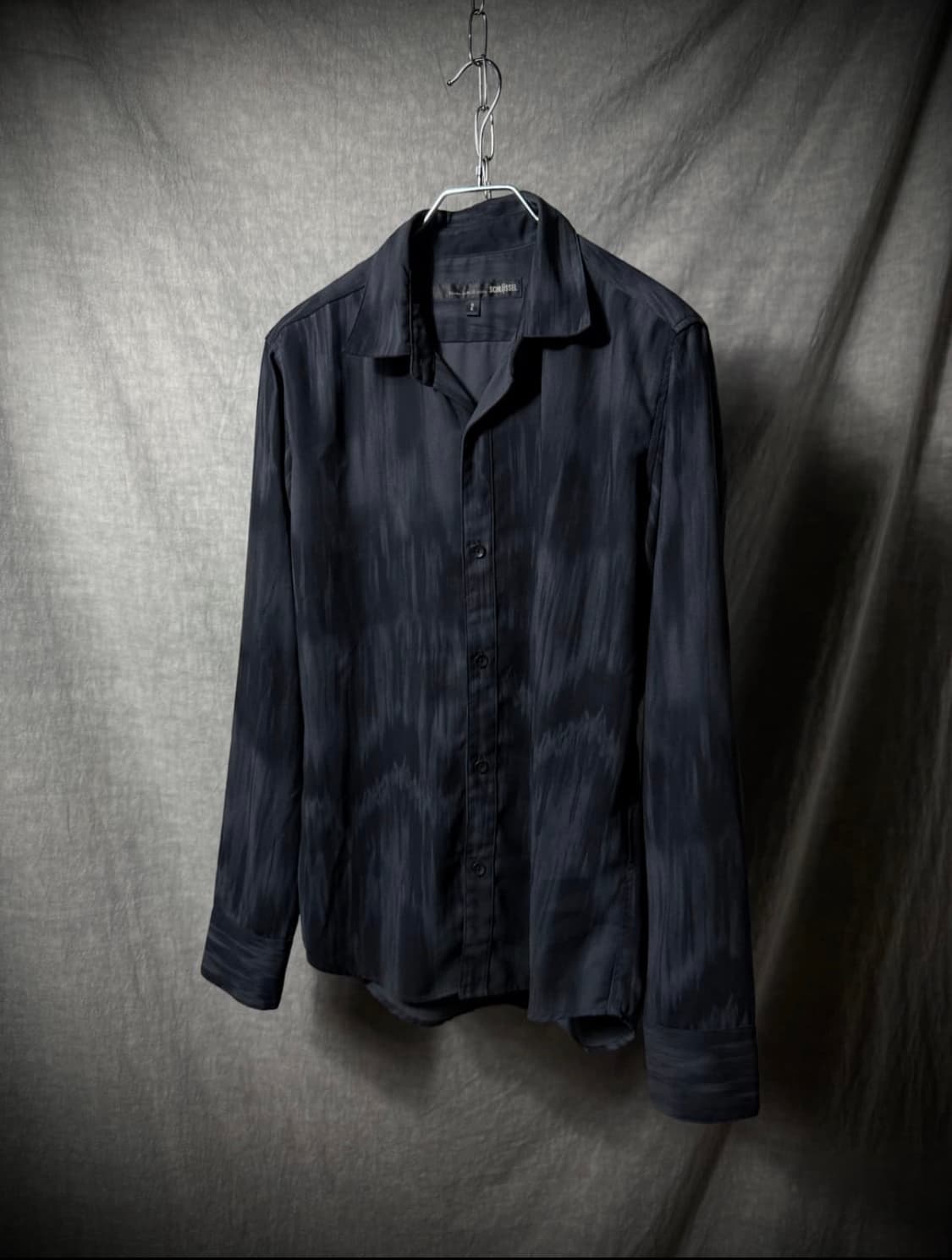 Schlüssel Shadow Pattern Dress Shirt 상품이미지1