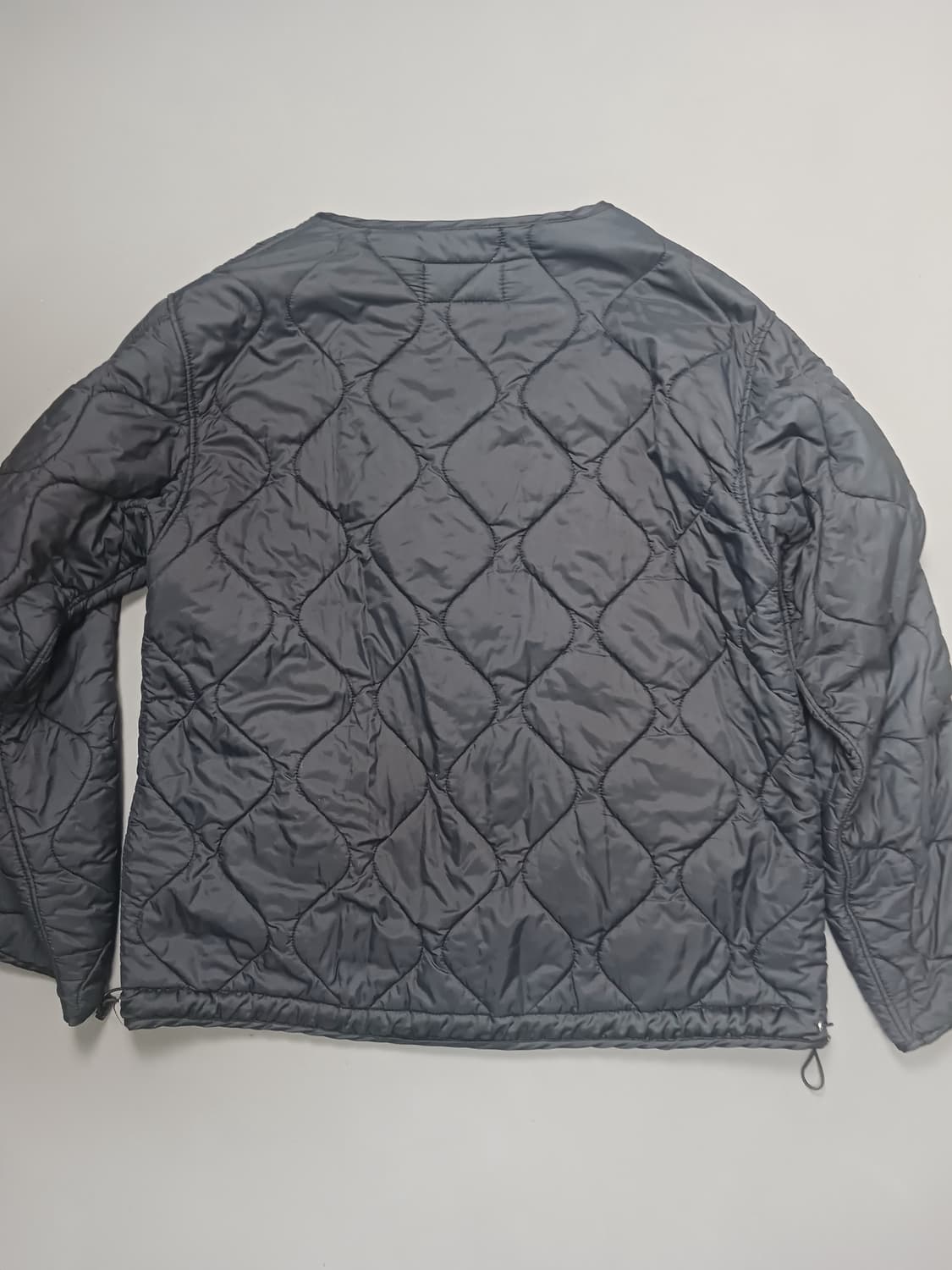 [프리] 아스노핏 깔깔이 퀼팅 경량 패딩 자켓 블랙 상품이미지7