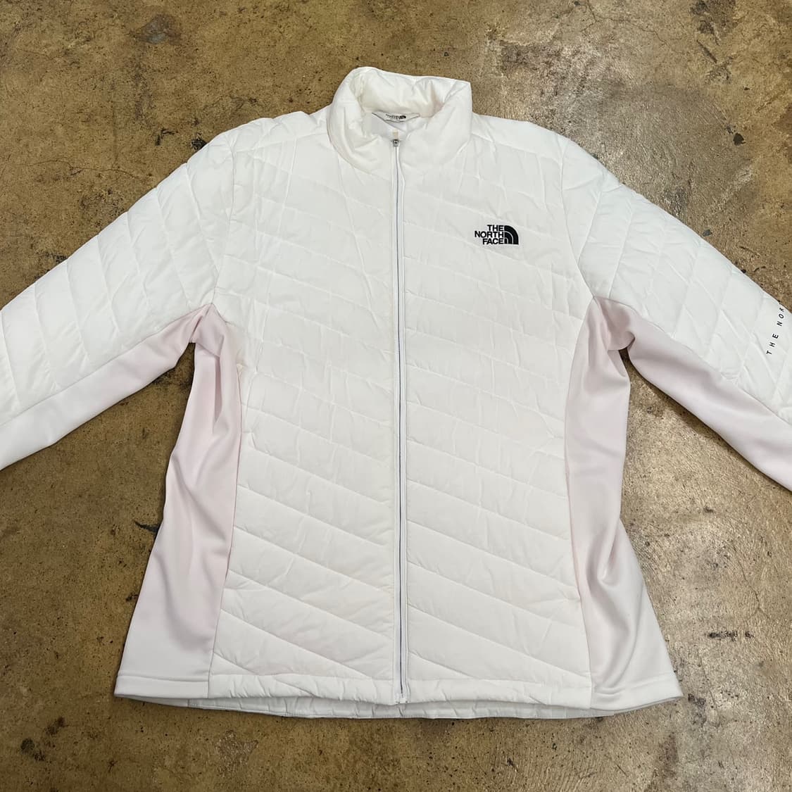 [정품/XL] 노스페이스 화이트 퀼팅 자켓 b17 상품이미지3