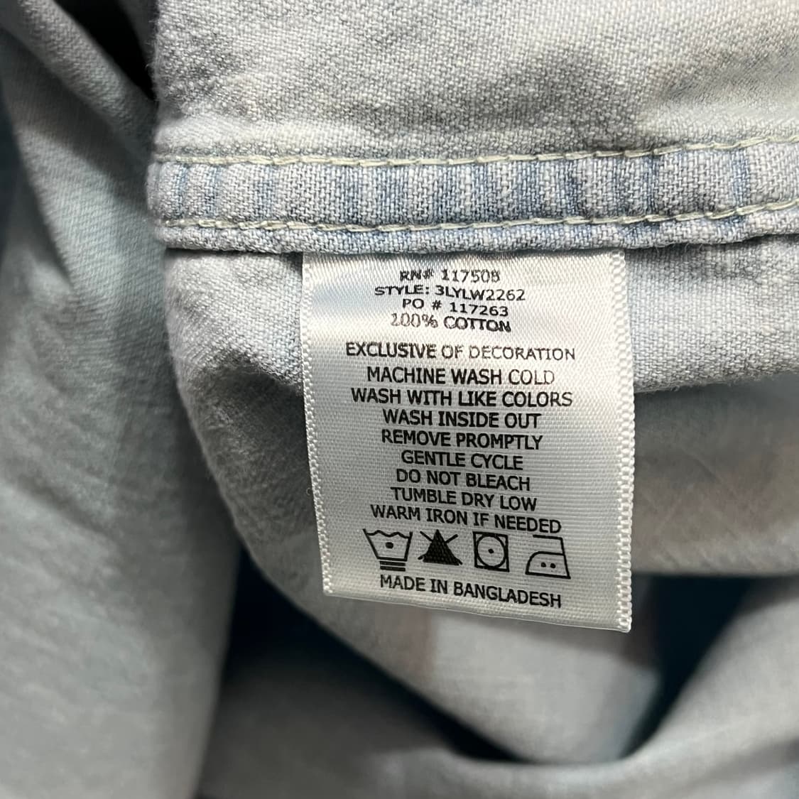  리바이스 웨스턴 데님 셔츠 y14674 상품이미지7