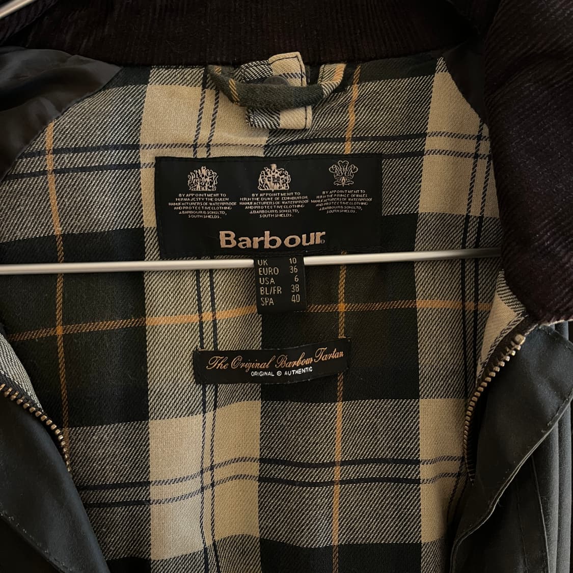 BARBOUR BEADNELL WAX JACKET SIZE 10 상품이미지3